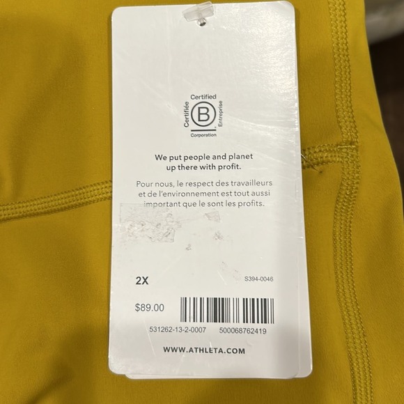 NWT Athleta Ultimate Stash 7/8 Length side Pockets Golden Mustard Yellow
Size 2X - Picture 6 of 6